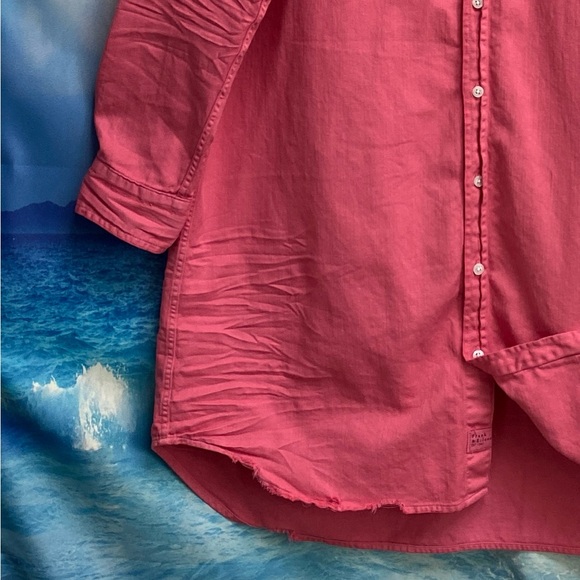 Frank & Eileen Famous Denim MARY Classic Shirtdress Size: L Flamingo - Picture 8 of 16